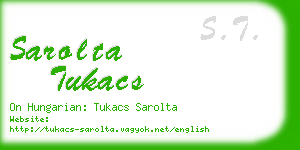 sarolta tukacs business card